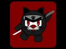 Schwarzer Miau-Ninja